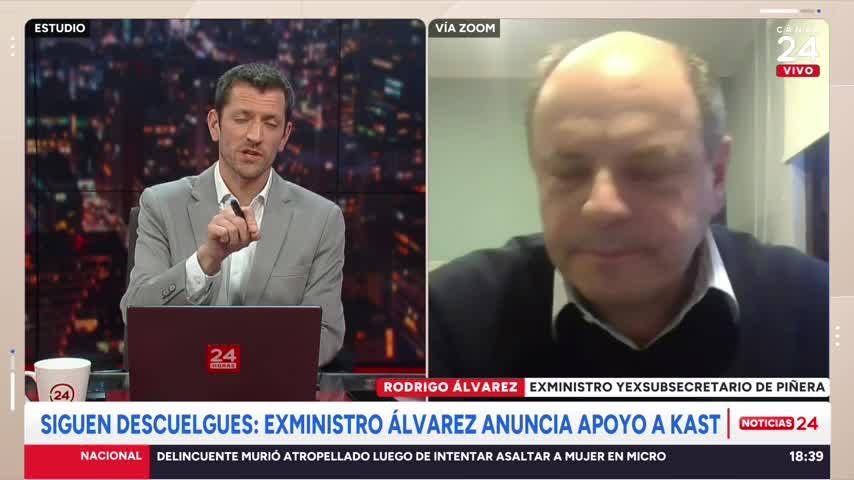 Exministro Álvarez: “Lo más importante para la centroderecha es derrotar a la candidata de izquierda que representa lo peor de este Gobierno”
