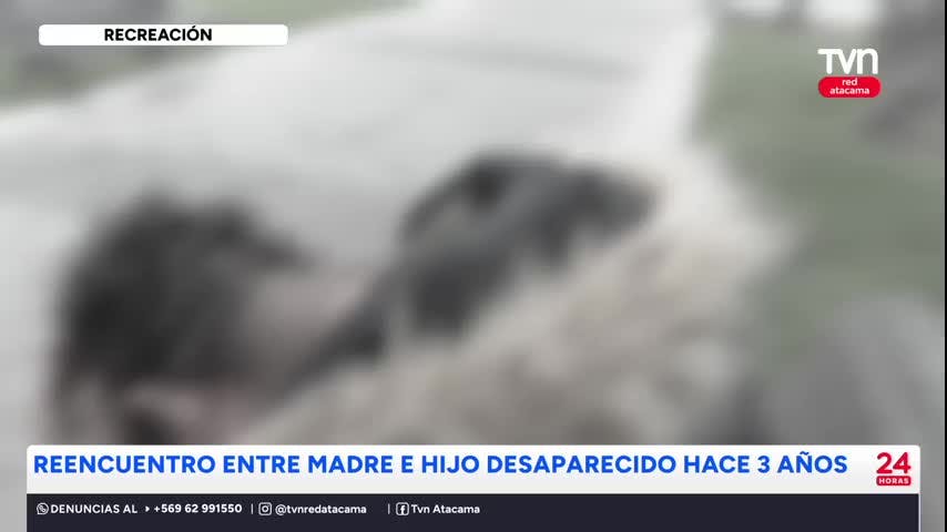 Reencuentro entre madre e hijo desaparecido hace 3 años