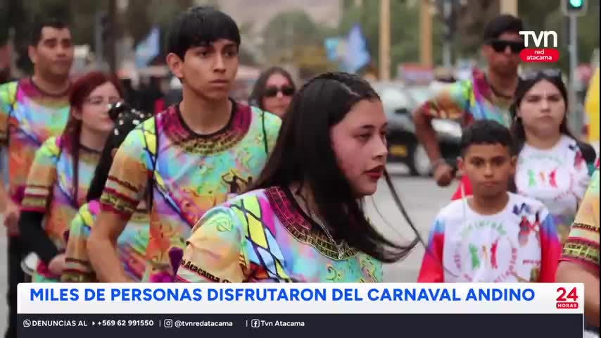Miles de personas disfrutaron del Carnaval Andino