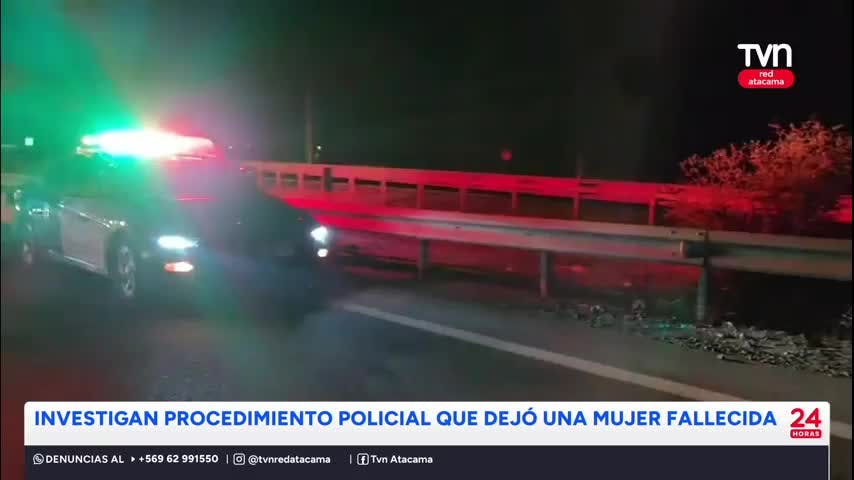 Procedimiento policial dejó una mujer fallecida