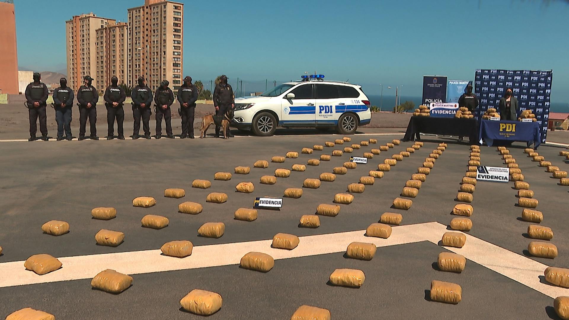 Millonario decomiso de drogas, investigación la inicio la armada 