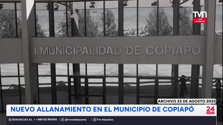 Allanan por segunda vez el municipio de Copiapó