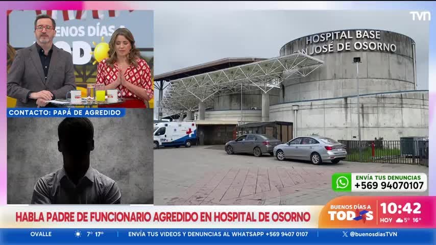 Padre de funcionario agredido en Hospital de Osorno: "Mi hijo se vio obligado a renunciar por estos hechos"