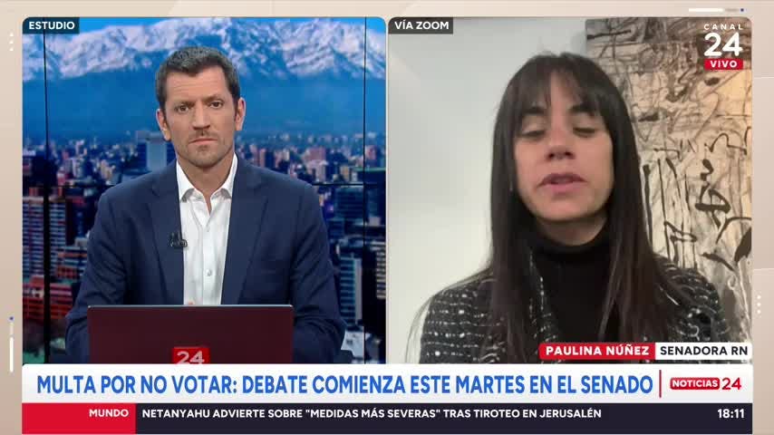 Senadora Núñez al Gobierno por multa en voto obligatorio: “No puede ocurrir que quienes se sienten a la mesa torpedeen la discusión”