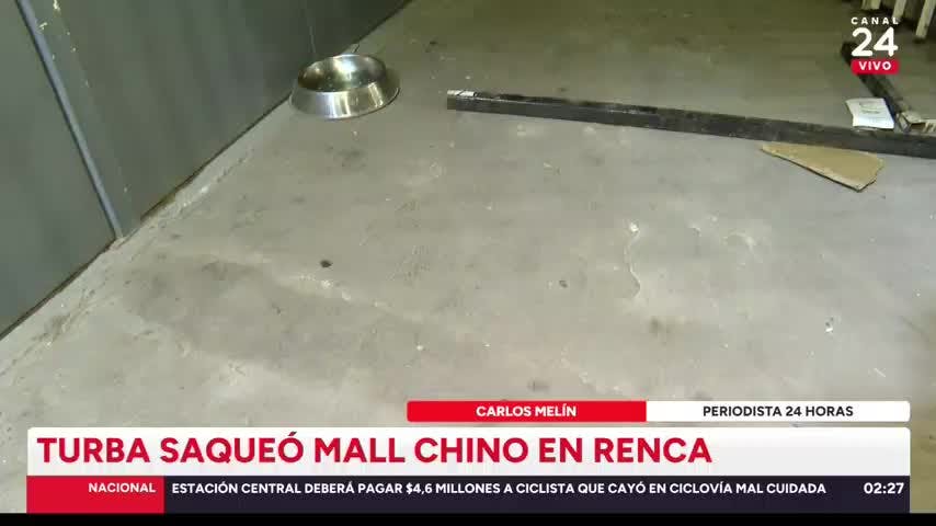 Turba realizó millonario robo en mall chino de Renca: robaron al menos $20 millones