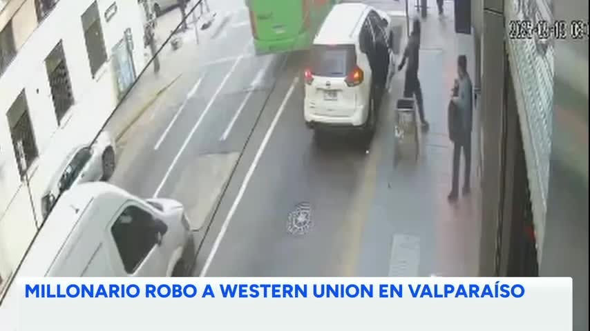 Millonario robo a Western Unión en Valparaíso