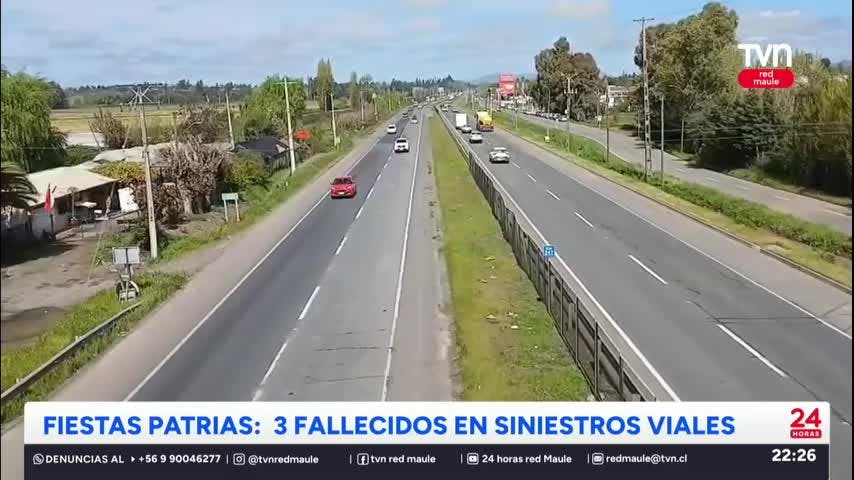 Tres fallecidos en siniestros viales dejaron las Fiestas Patrias
