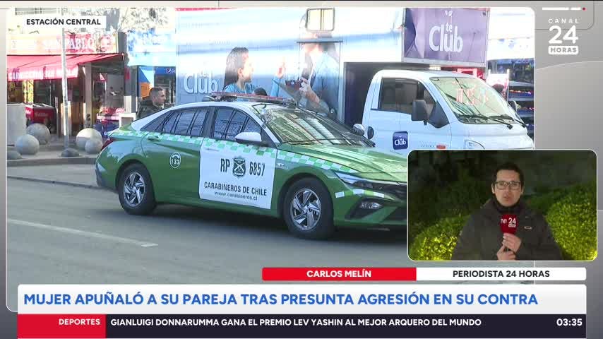 Mujer apuñaló en el pecho a su esposo tras ser agredida en Estación Central: habría sido por defensa propia
