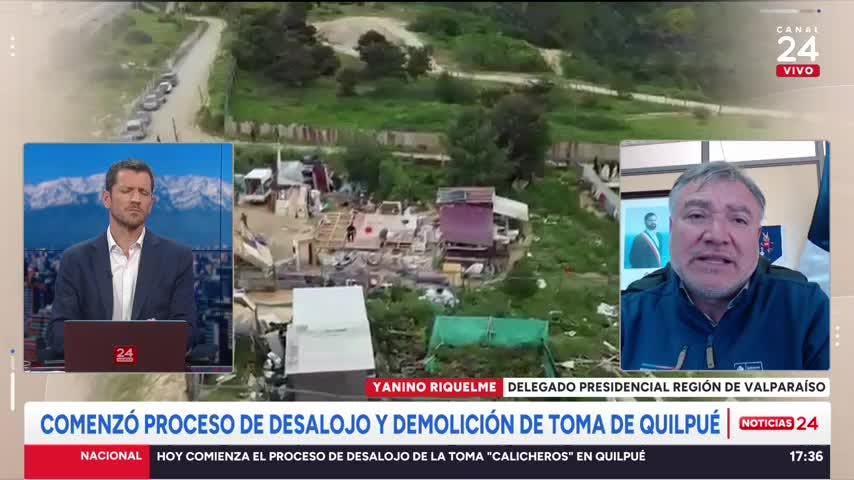 Delegado Riquelme y plan para demoler toma de Quilpué: “Si un poblador se rehúsa a salir está mandatado el uso de la fuerza pública”