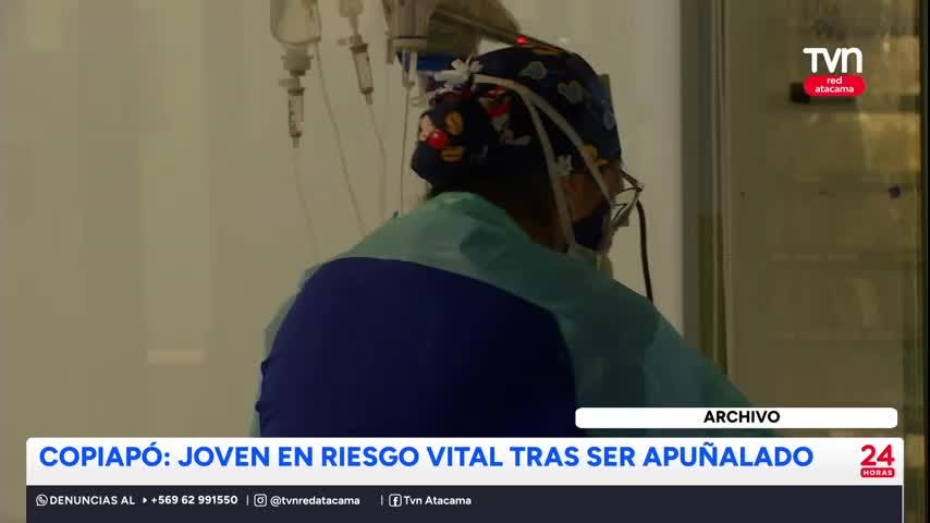 Copiapó: Joven se mantiene en riesgo vital tras ser apuñalado