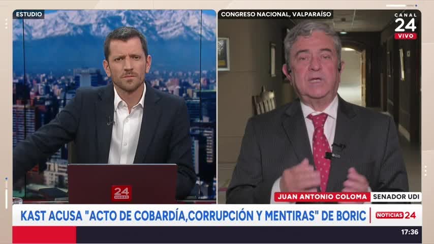Senador Coloma y dardos de Boric a Kast en cadena nacional: “El Presidente se ha equivocado dramáticamente”