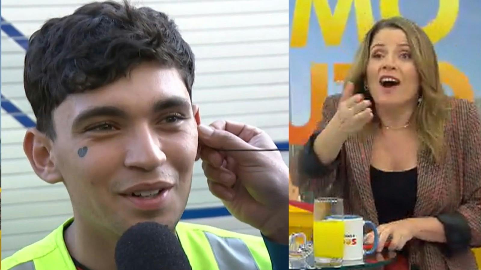 "Es muy bonita la señora...": El coqueto saludo a Monse Álvarez en plena emergencia