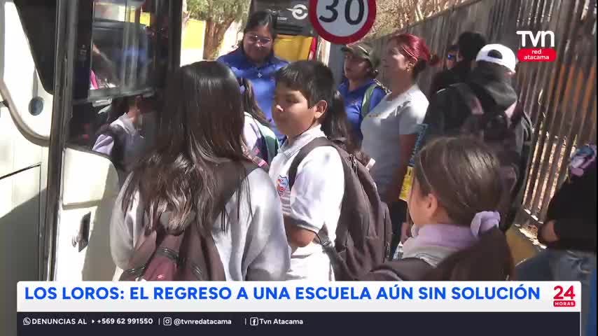 Los Loros: El regreso a una escuela aún sin solución