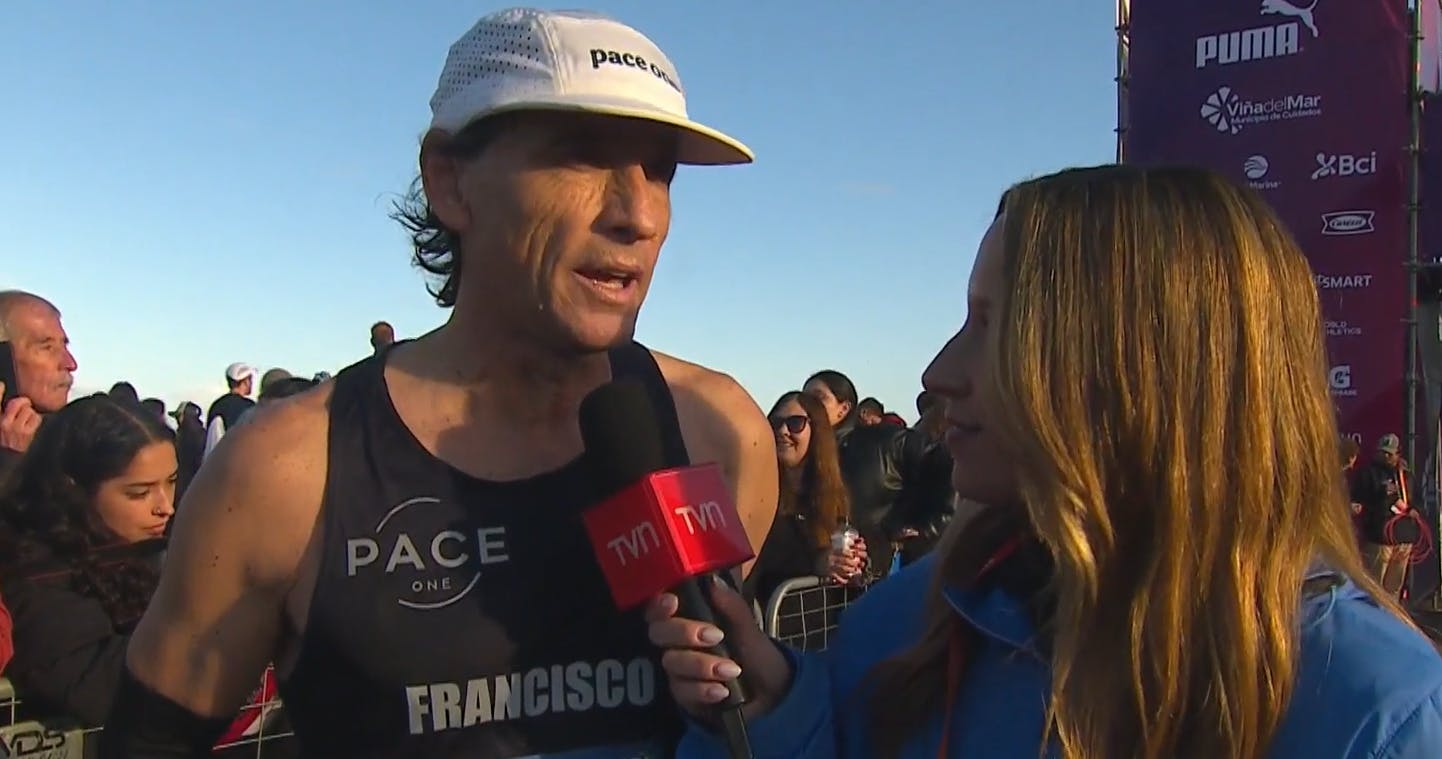 "Estoy feliz de estar acá": Corredor celebra en Viña del Mar sus 50 maratones en su trayectoria 