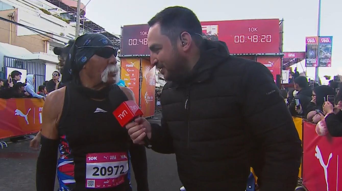 Nunca es tarde para comenzar: Corredor de 74 años participó en los 10K del Puma Maratón de Viña 2025