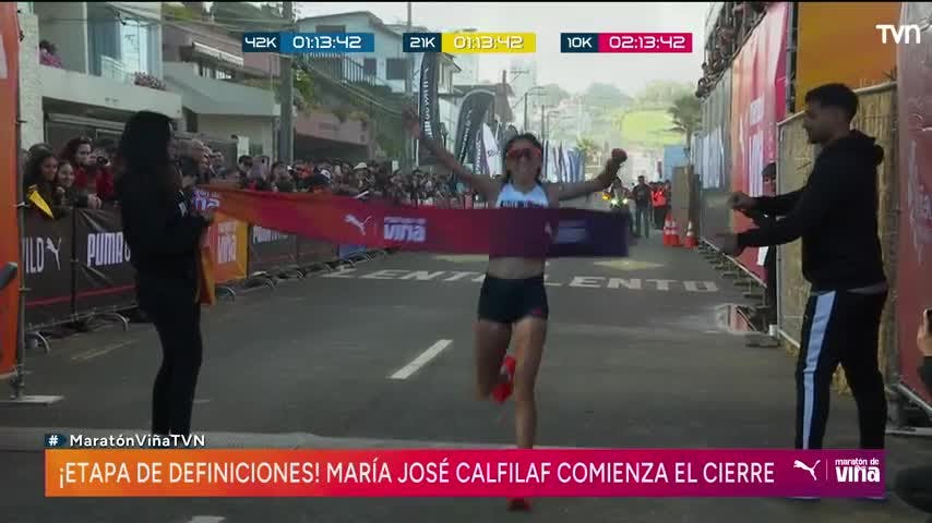 Con un ritmo demoledor María José Calfilaf ganó los 21K del Puma Maratón de Viña