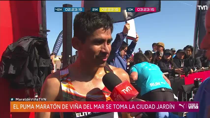 Luis Ostos se quedó con el segundo lugar en los 42K del Puma Maratón de Viña 2025