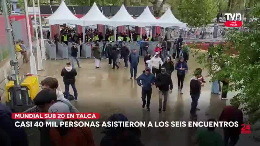 Casi 40 mil personas asistieron a primera fase de Mundial Sub 20 en Talca