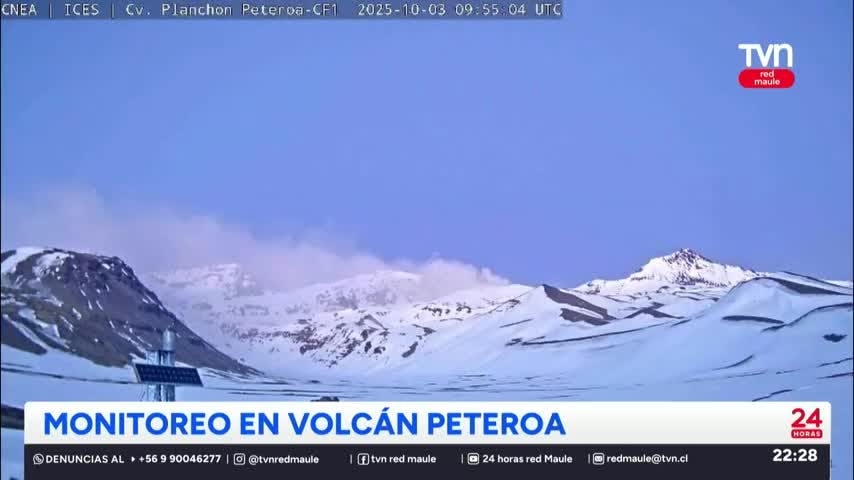 Monitoreo en volcán Peteroa