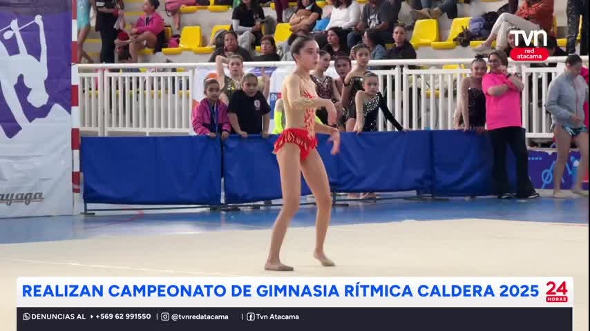 Realizan Campeonato de Gimnasia Rítmica en Caldera