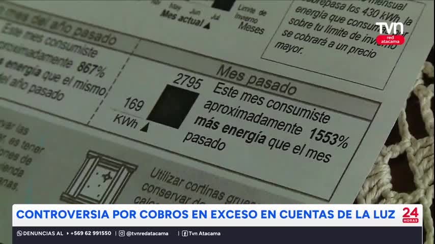 Cobros en exceso en cuentas de la luz
