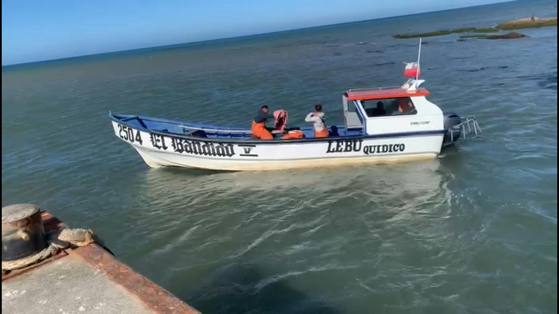 Bebé con convulsiones fue evacuada por mar desde Isla Mocha. Su aeródromo no funciona de noche