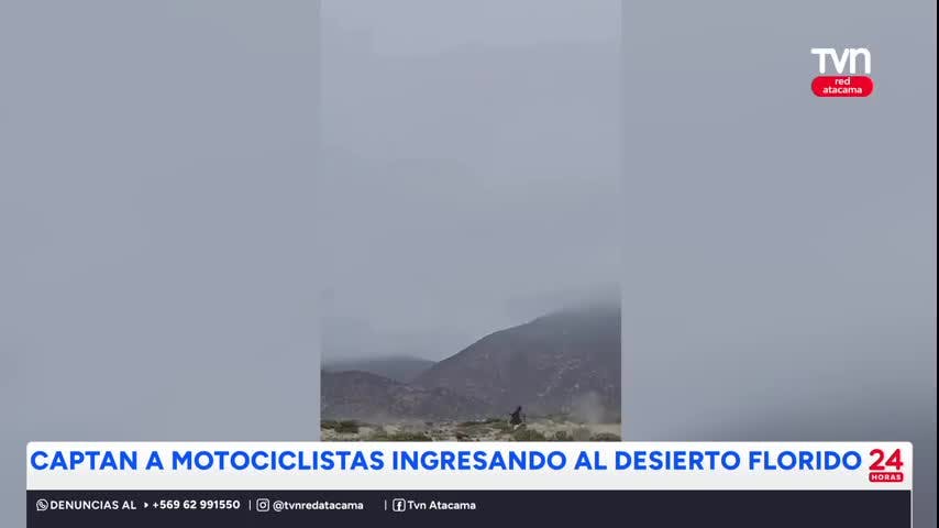 Captan a motociclistas ingresando al Desierto Florido
