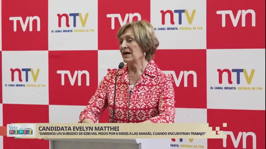 Niñas y niños entrevistan a Evelyn Matthei en Punto de Prensa ¿Qué Sucede?