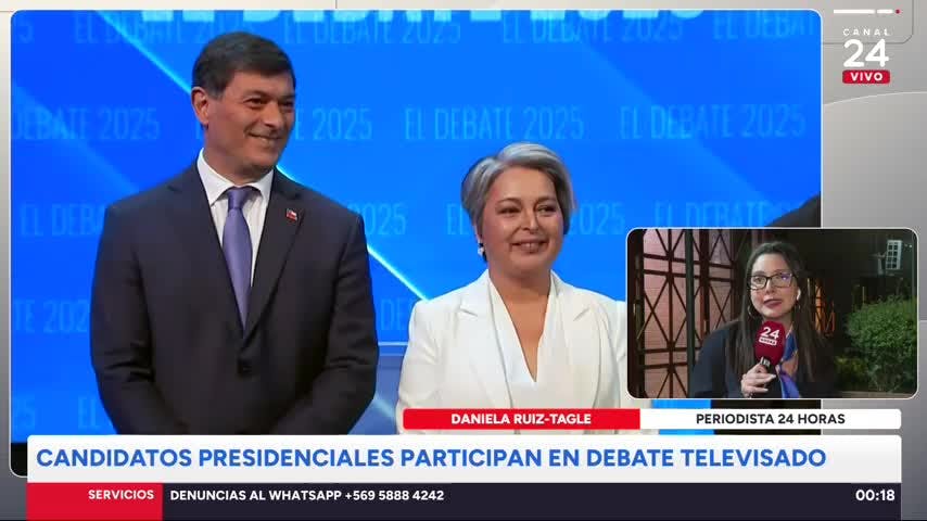 Los ocho candidatos presidenciales participaron en debate televisado 