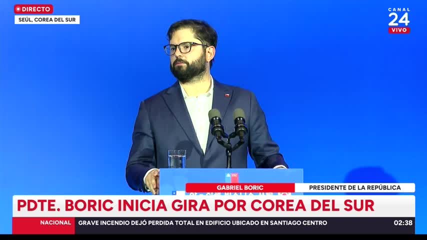 Boric criticó a “los países más poderosos” en Corea del Sur: "Es mejor colaborar que humillar"