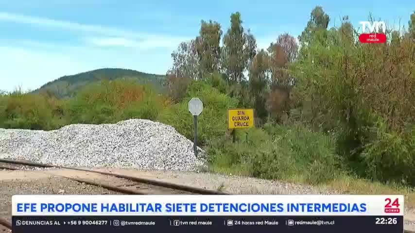EFE propone conservar 7 de 17 detenciones intermedias entre Talca y Constitución