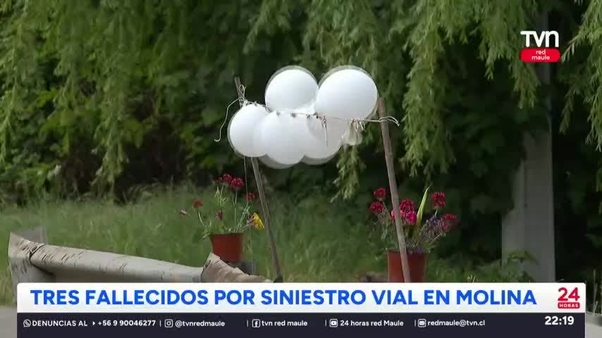 Conmoción por muerte de tres personas en Molina