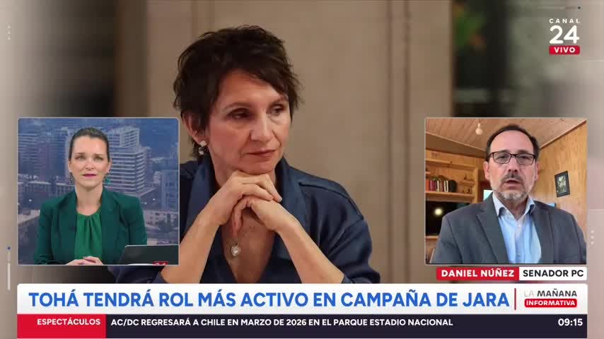 Núñez responde a Tohá por campaña de Jara "Lo que viene ahora es lo que nos une"