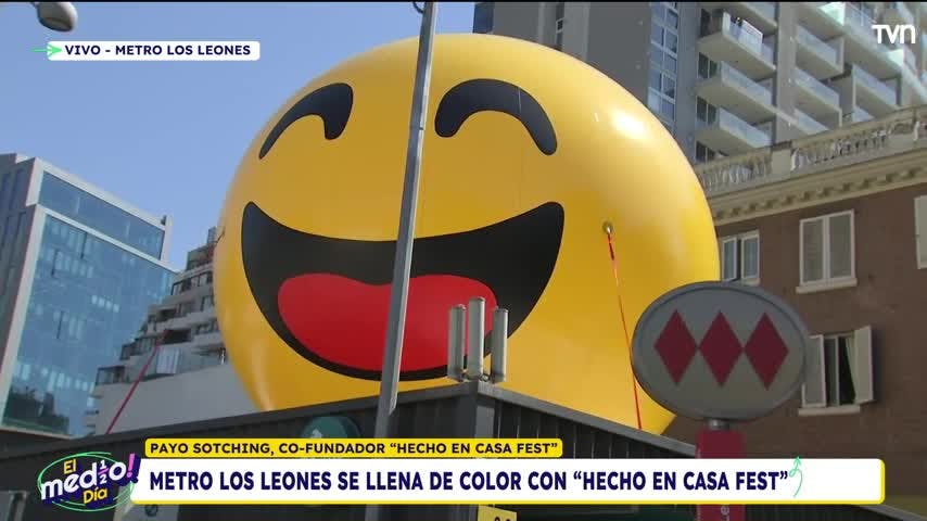 Metro los Leones se llena de color con "Hecho en Casa Fest"