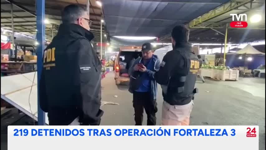 Operación Fortaleza deja 219 detenidos en el Maule