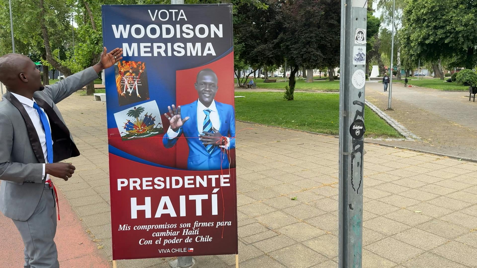 Ciudadano haitiano en Chile presenta su candidatura a la presidencia de su país natal