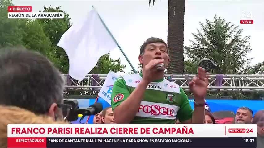 Jara, Kast y Parisi realizan cierres de campaña en Santiago y Temuco