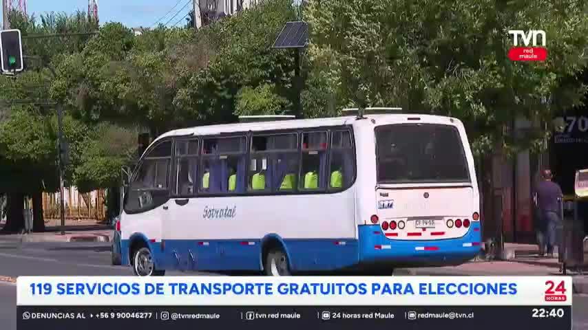 119 servicios de transporte gratuito para elecciones
