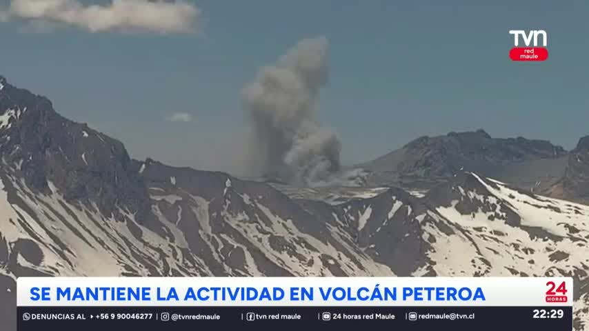 Nueva columna de cenizas en Planchón Peteroa