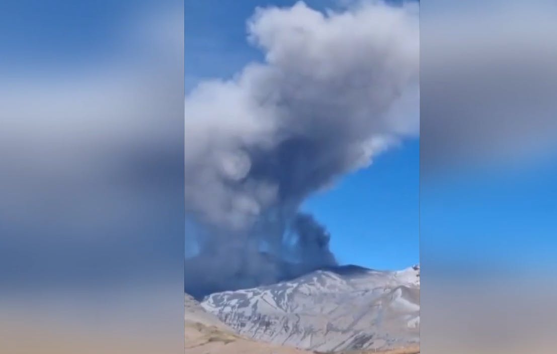 Geofísico por Complejo Volcánico Planchón Peteroa: "Está haciendo erupción"