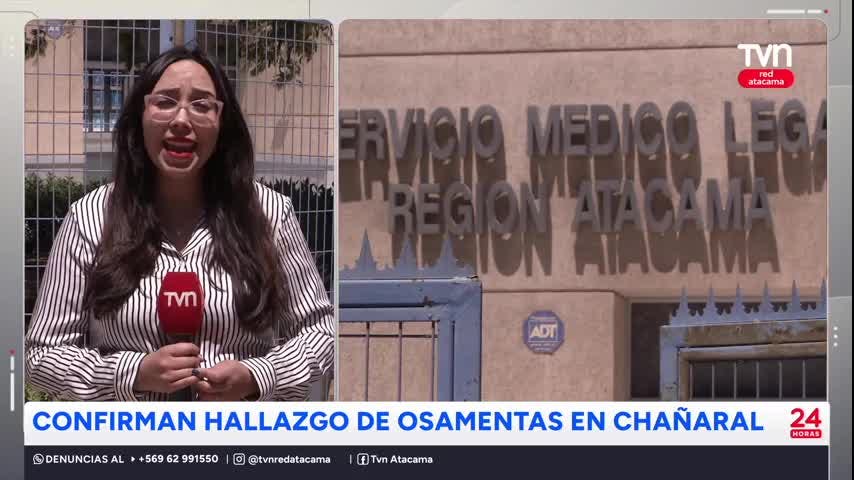 Confirman hallazgo de osamentas en Chañaral