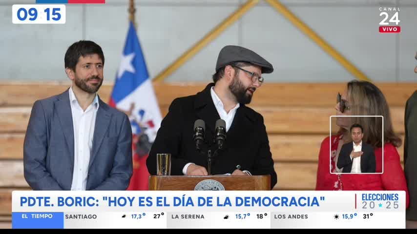 Quién es Tiago: el bebé que acompañó a Presidente Boric a votar en Punta Arenas