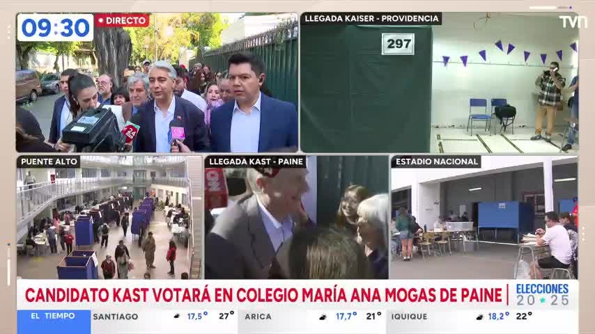 ME-O vota en Liceo 7 de Providencia y afirma estar "convencido" de llegar a segunda vuelta