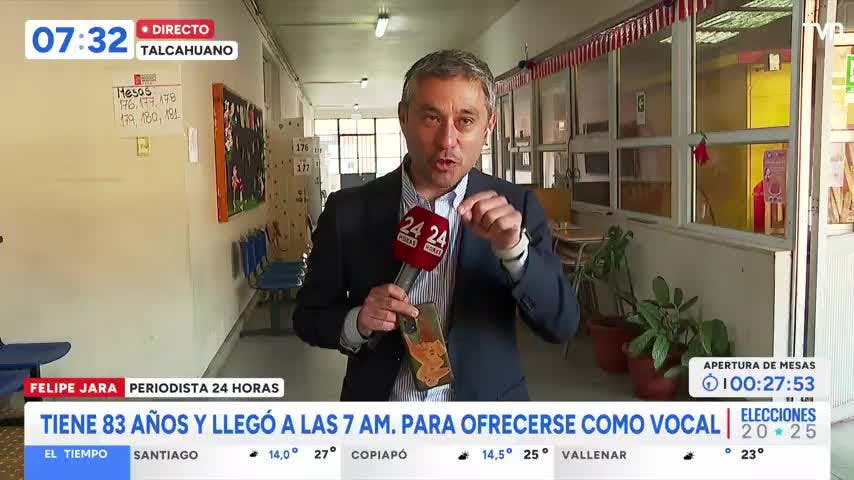 Don Urbano: Tiene 83 años y se ofreció para ser de vocal de mesa
