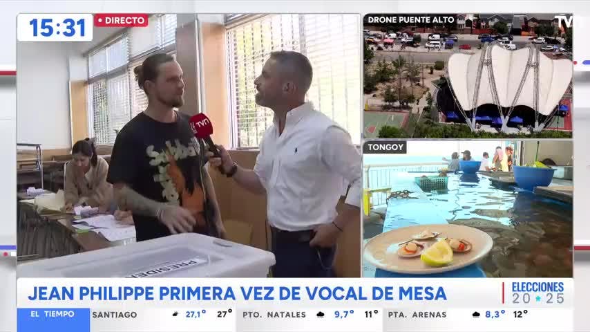 "¡Entretenido!": Jean Philippe Cretton feliz en su primera vez como vocal de mesa
