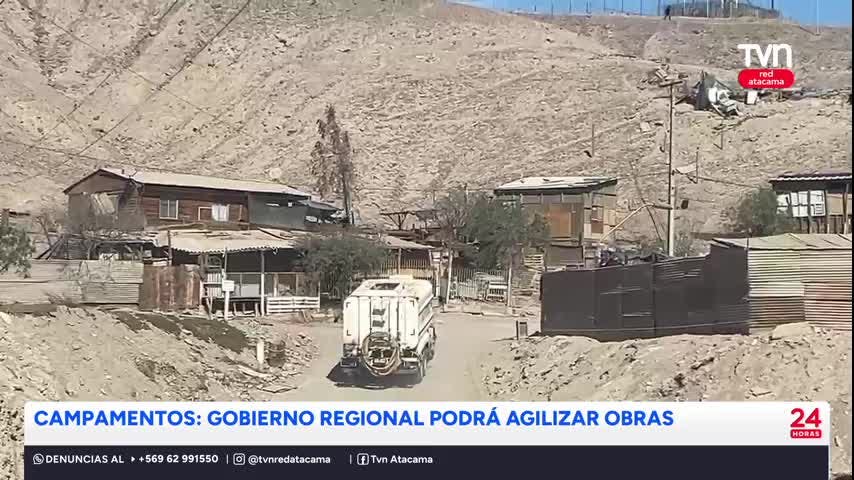 Campamentos: Gobierno Regional podrá agilizar obras