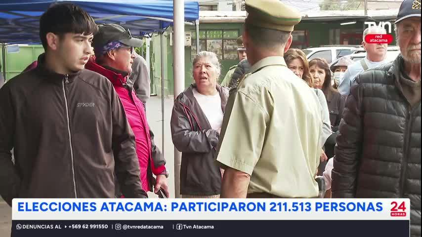 Elecciones: Atacama registró un 85,19% de participación