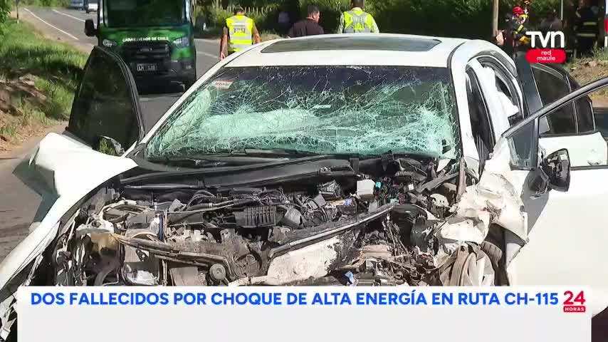Pareja argentina fallece en colisión frontal en ruta CH-115