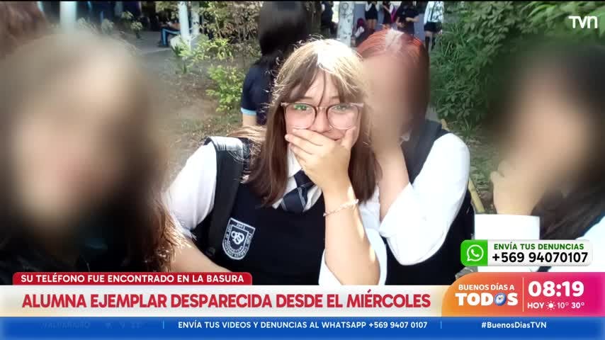 Kytzia Zamora: alumna desapareció tras salir de colegio en Providencia