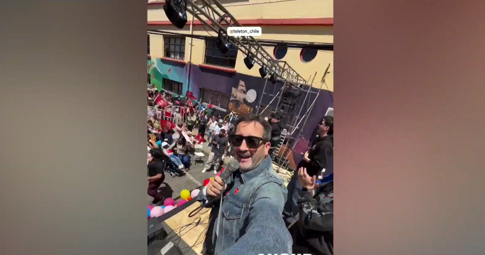 Eduardo cerró la Gira Teletón en el sur del país